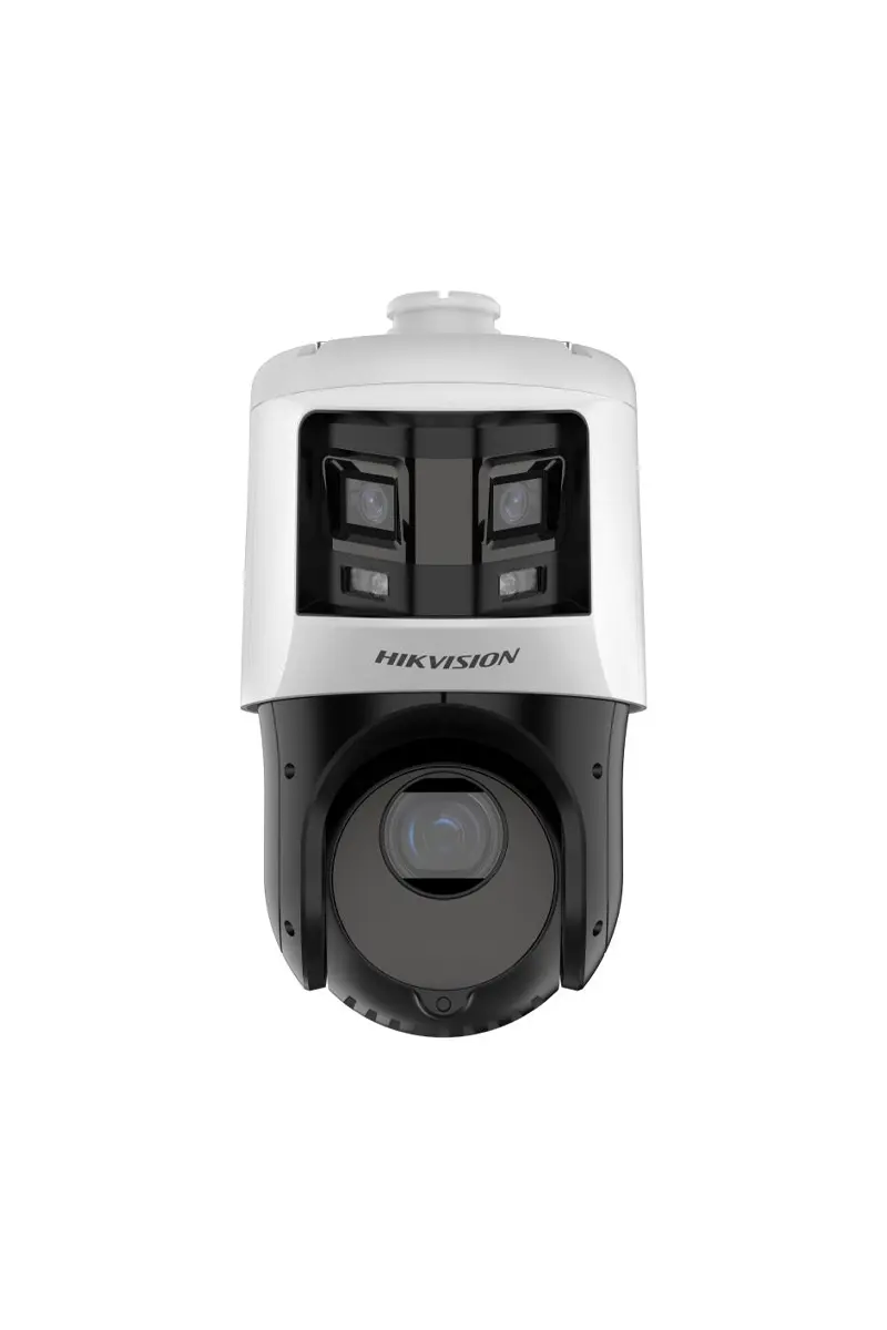 Hikvision DS-2SE4C425MWG-E_26 main Hikvision DS-2SE4C425MWG-E/26 – Επαγγελματική διπλή κάμερα PTZ IP TandemVu 10MP (6MP+4MP), οπτικό ζουμ 25x, ColorVu, DarkFighter, AcuSense AI, πανόραμα 180°, νυχτερινή όραση έως 100 m, PoE+, IP66