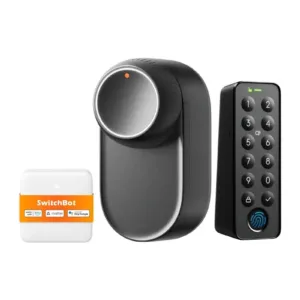 SwitchBot Lock Ultra Touch Combo EU – Έξυπνη κλειδαριά 3 σε 1 με δακτυλικό αποτύπωμα, Keypad Touch και Hub Mini Matter