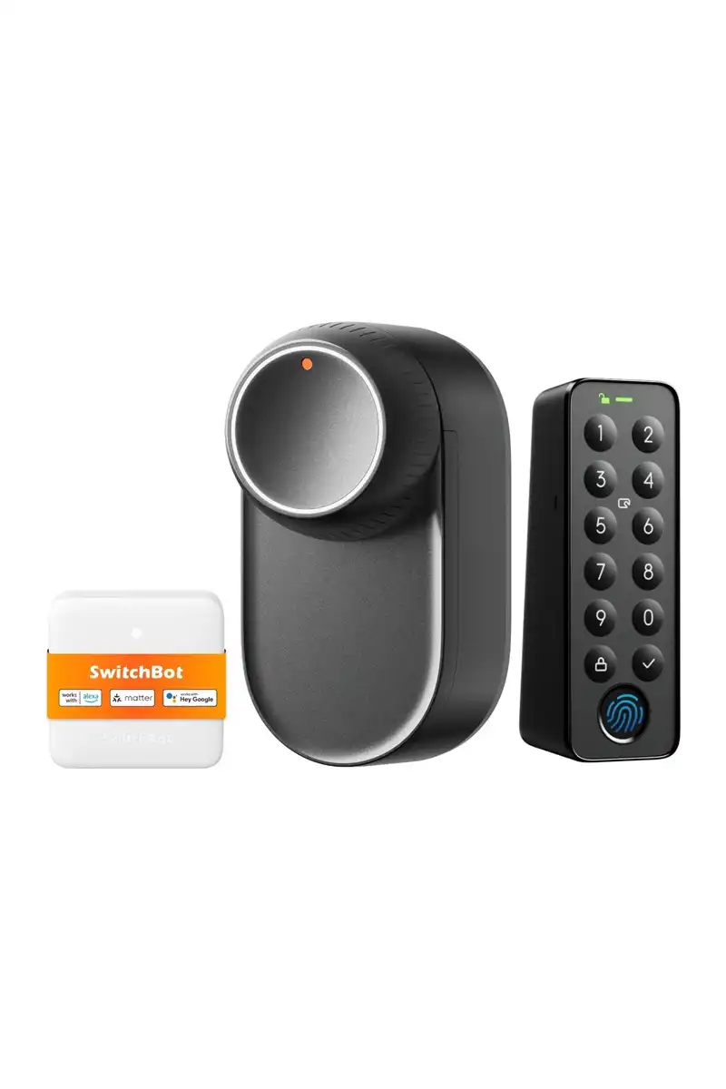 SwitchBot Lock Ultra Touch Combo EU main SwitchBot Lock Ultra Touch Combo EU – Έξυπνη κλειδαριά 3 σε 1 με δακτυλικό αποτύπωμα, Keypad Touch και Hub Mini Matter